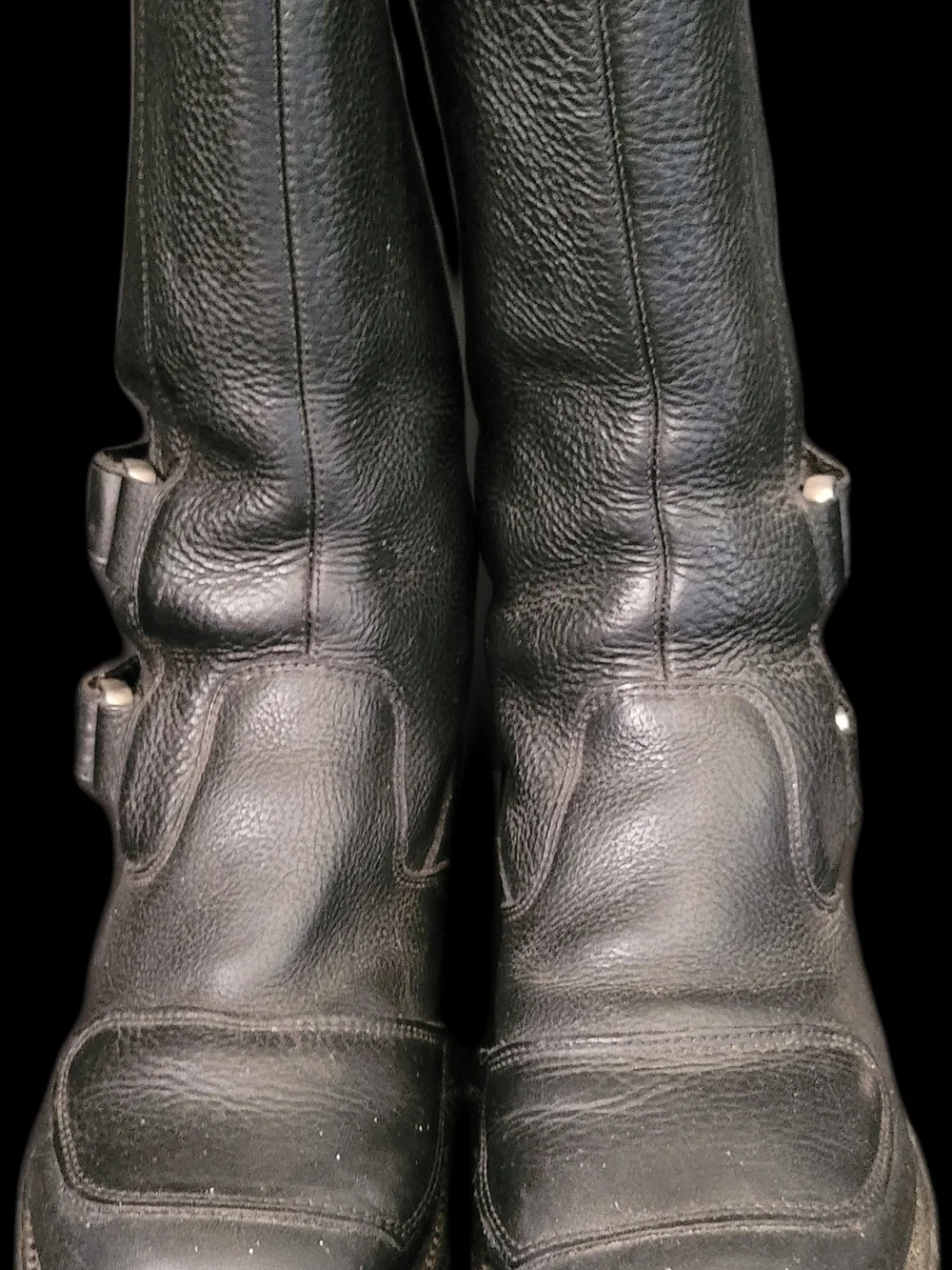 Chippewa Black Leather Men's Buckle Riding Boots